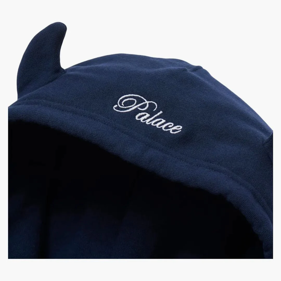 Palace Tri-gram Hood Navy - Image 2
