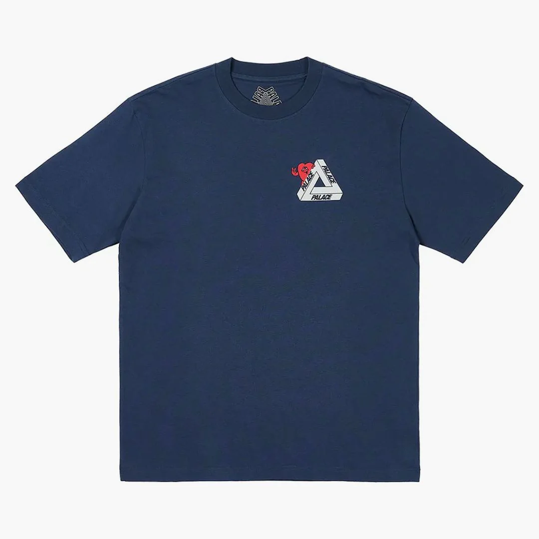 Palace Tri-hearts T-shirt Navy - Image 2