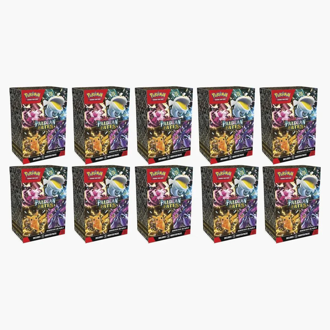 Pokémon Scarlet & Violet Paldean Fates Booster Bundle 10x Lot