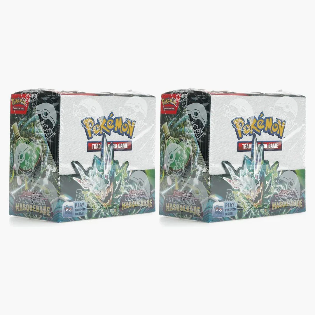 Pokémon Scarlet & Violet Twilight Masquerade Booster Box 2x Lot
