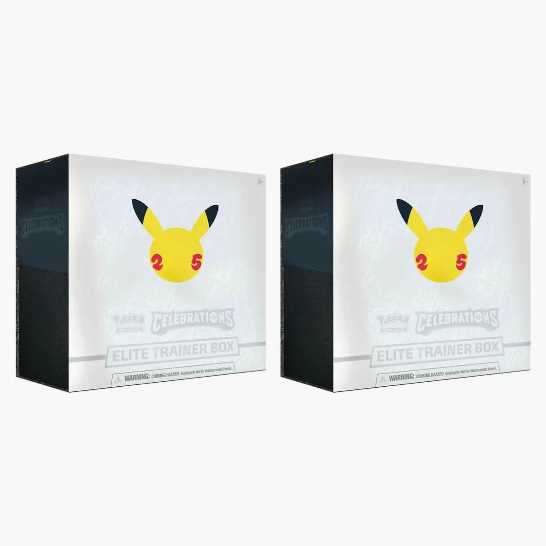 Pokémon Tcg 25th Anniversary Celebrations Elite Trainer Box 2x Lot