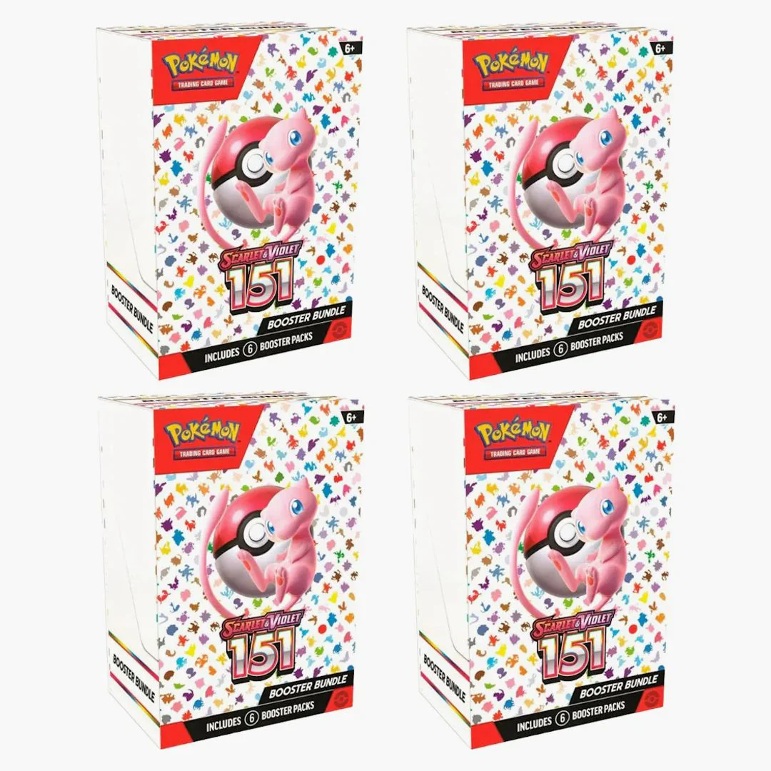 Pokémon Tcg Scarlet & Violet 151 6pk Booster Bundle 4x Lot