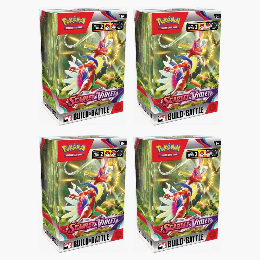 Pokémon Tcg Scarlet & Violet Build & Battle Box 4x Lot