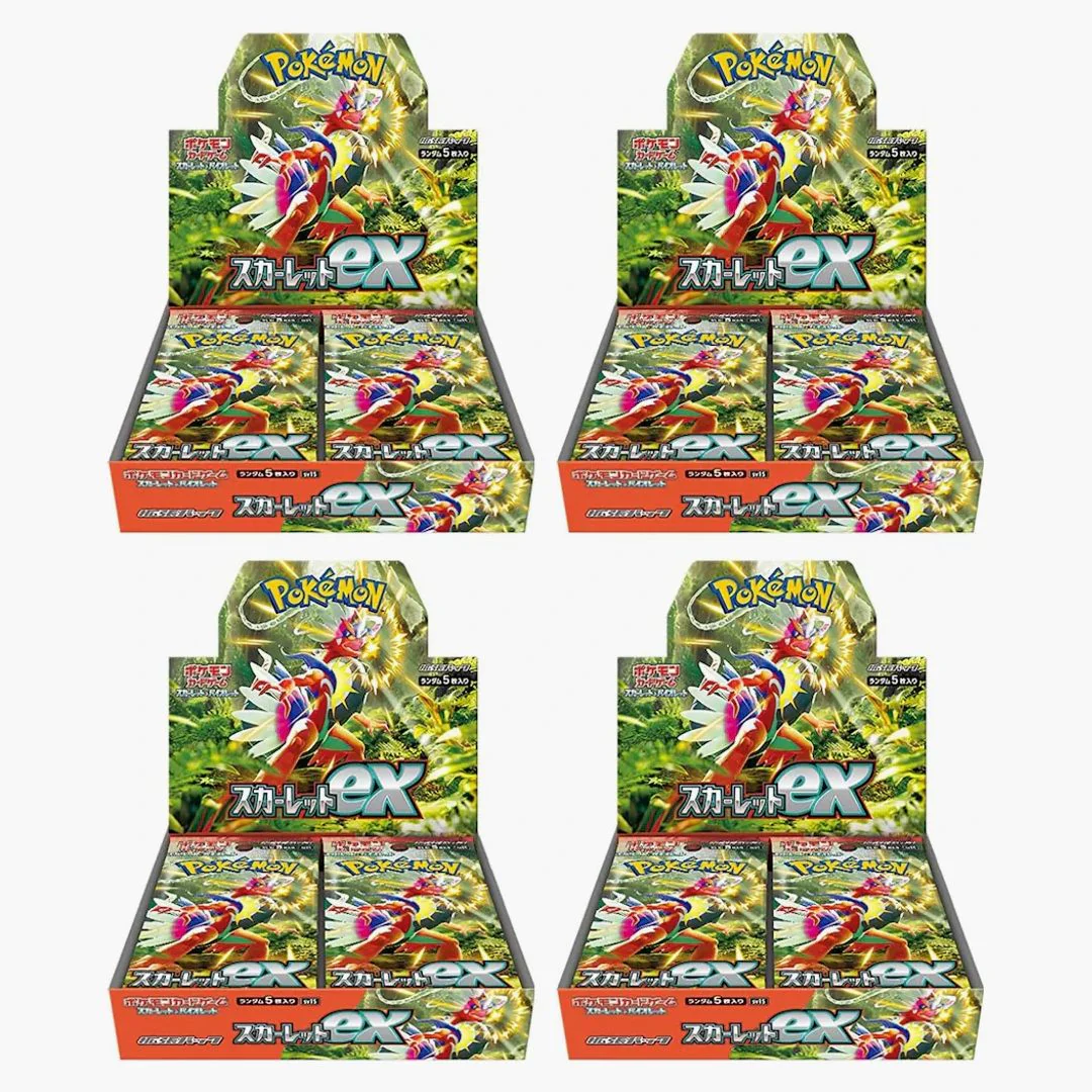 Pokémon Tcg Scarlet & Violet Expansion Pack Scarlet Ex Box (japanese) 4x Lot