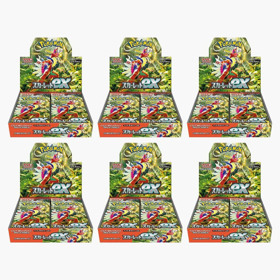 Pokémon Tcg Scarlet & Violet Expansion Pack Scarlet Ex Box (japanese) 6x Lot