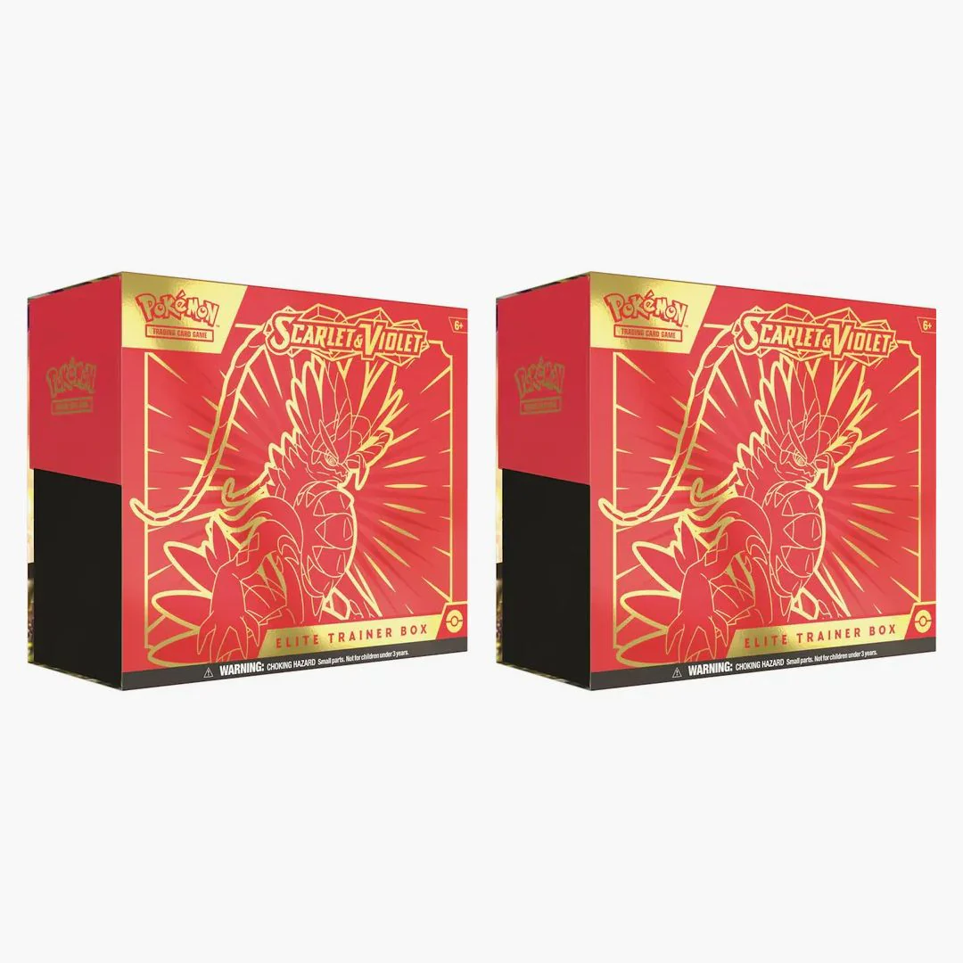 Pokémon Tcg Scarlet & Violet Koraidon Elite Trainer Box 2x Lot