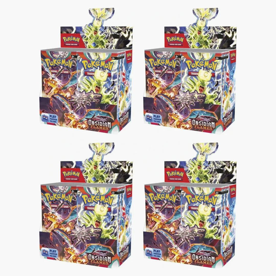 Pokémon Tcg Scarlet & Violet Obsidian Flames Booster Box 4x Lot