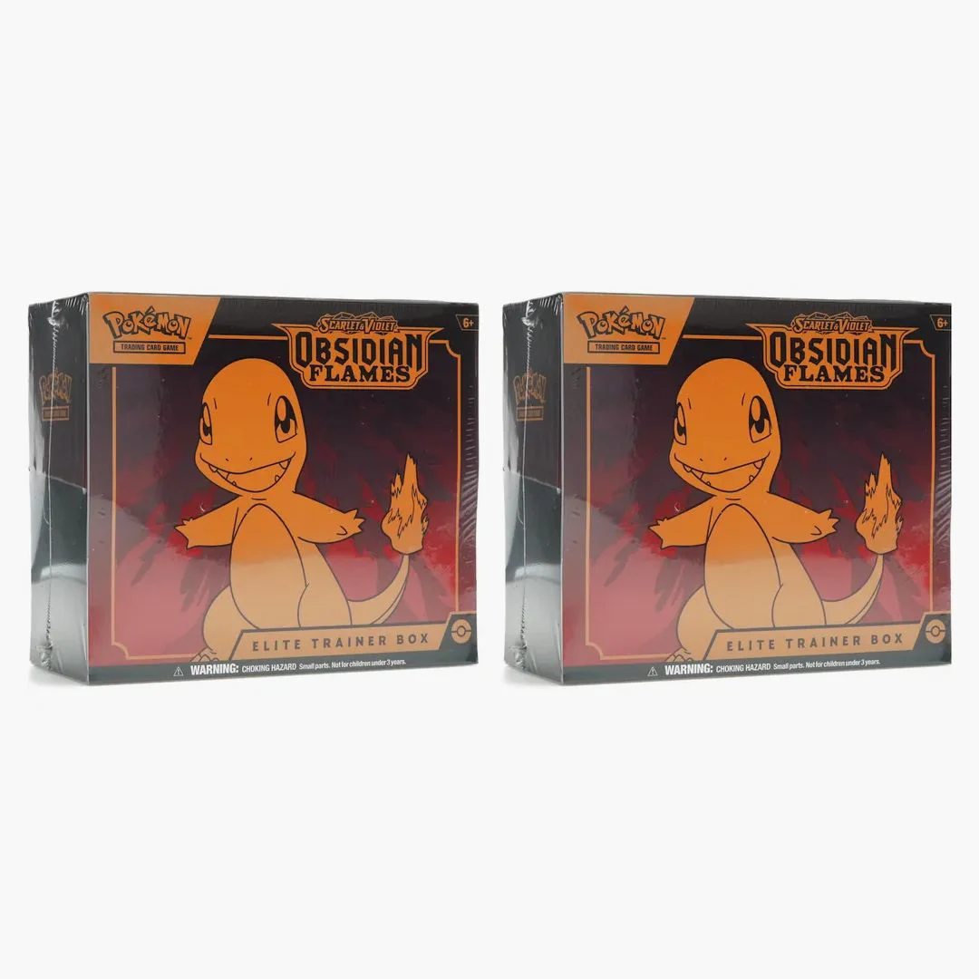 Pokémon Tcg Scarlet & Violet Obsidian Flames Elite Trainer Box 2x Lot - Image 2