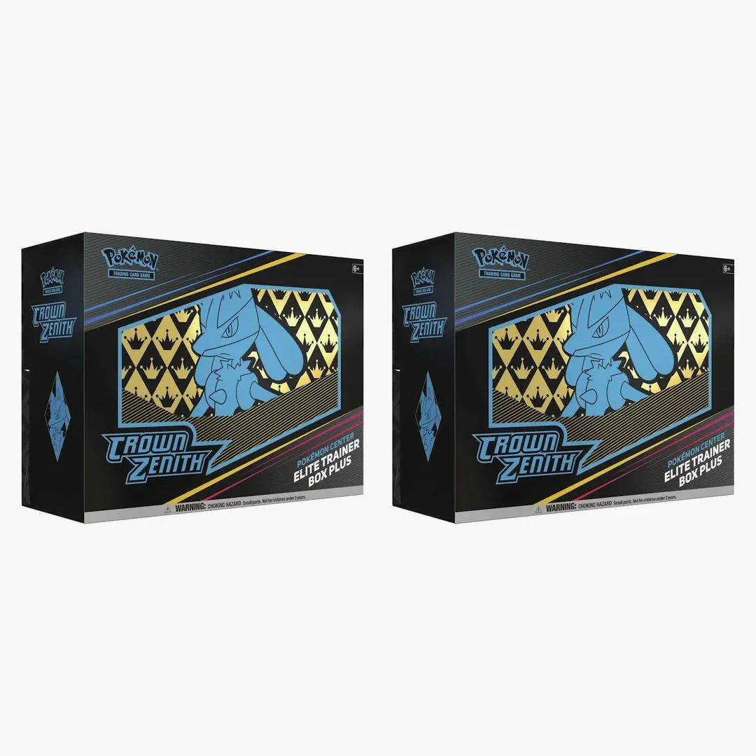 Pokémon Tcg Sword & Shield Crown Zenith Pokémon Center Elite Trainer Box Plus 2x Lot