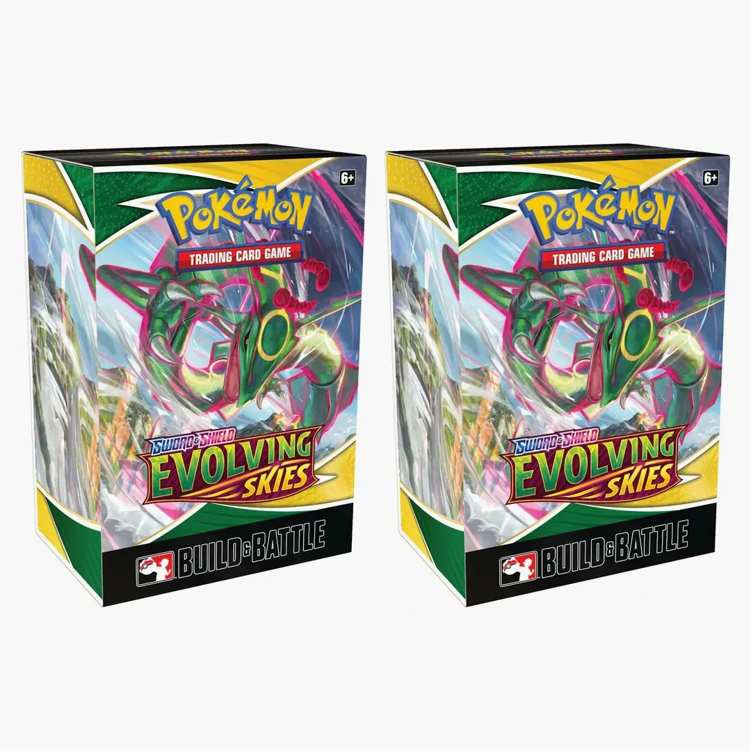Pokémon Tcg Sword & Shield Evolving Skies Build & Battle Box 2x Lot