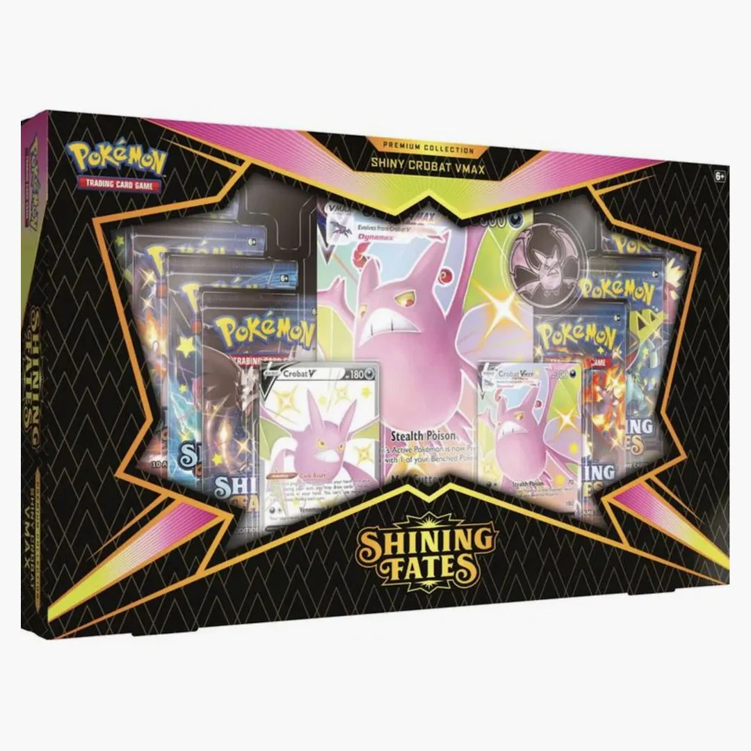 Pokémon Tcg Sword & Shield Shining Fates Shiny Crobat Vmax Premium Collection