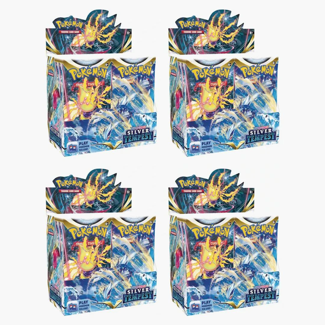 Pokémon Tcg Sword & Shield Silver Tempest Booster Box 4x Lot