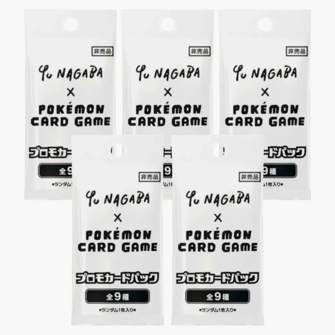 Pokémon Tcg X Yu Nagaba Eeveelution Promo Pack 5x Lot (japanese)