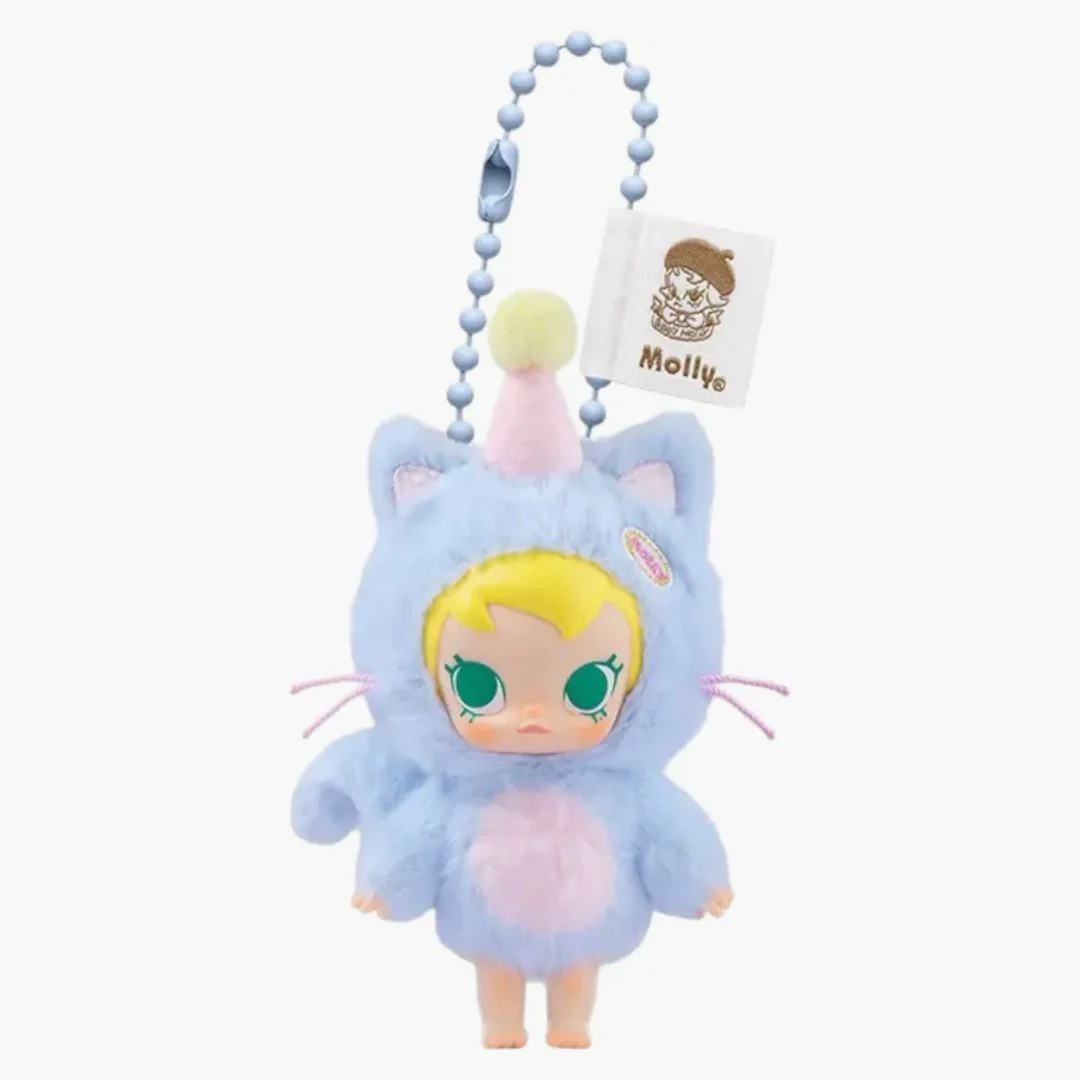 Pop Mart Baby Molly Pocket Friends Series Feeling Blue Vinyl Plush Pendant