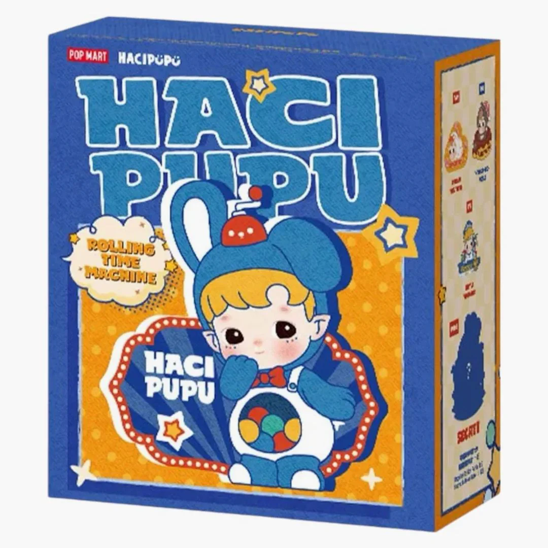 Pop Mart Hacipupu Rolling Time Machine Series Fridge Magnet Silicone Clip Single Blind Box