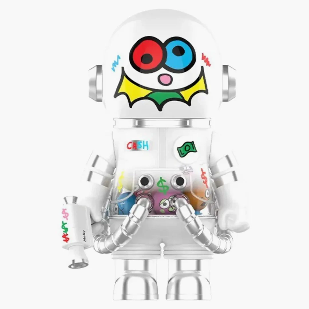 Pop Mart Mega Space Molly 400% Jon Burgerman Space Cadets Series Cash (secret Edition) Figure