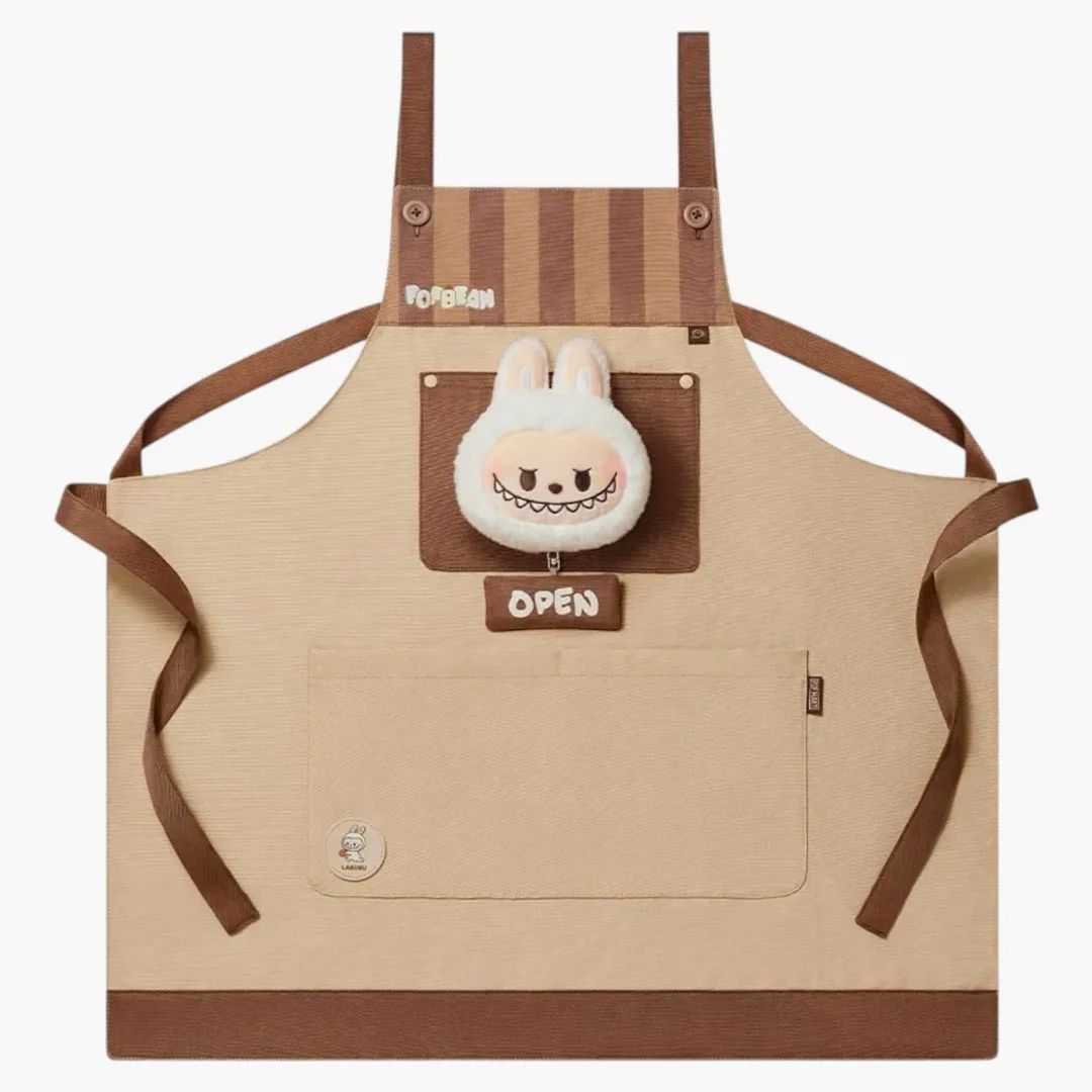 Pop Mart Pop Bean Labubu Coffee Factory Series Apron