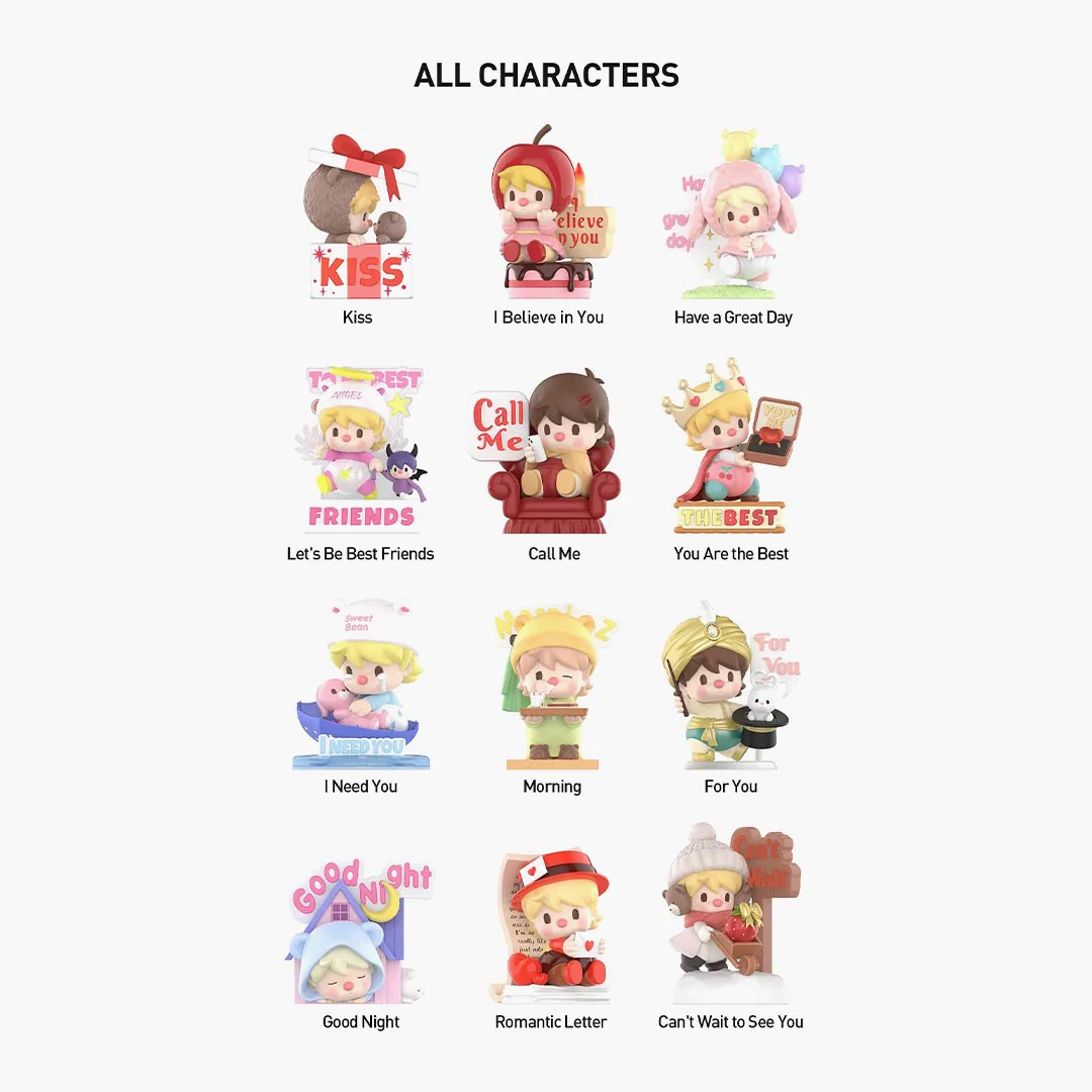 Pop Mart Pop Mart Sweet Bean The Language Of Love Series Figures Single Blind Box - Image 2