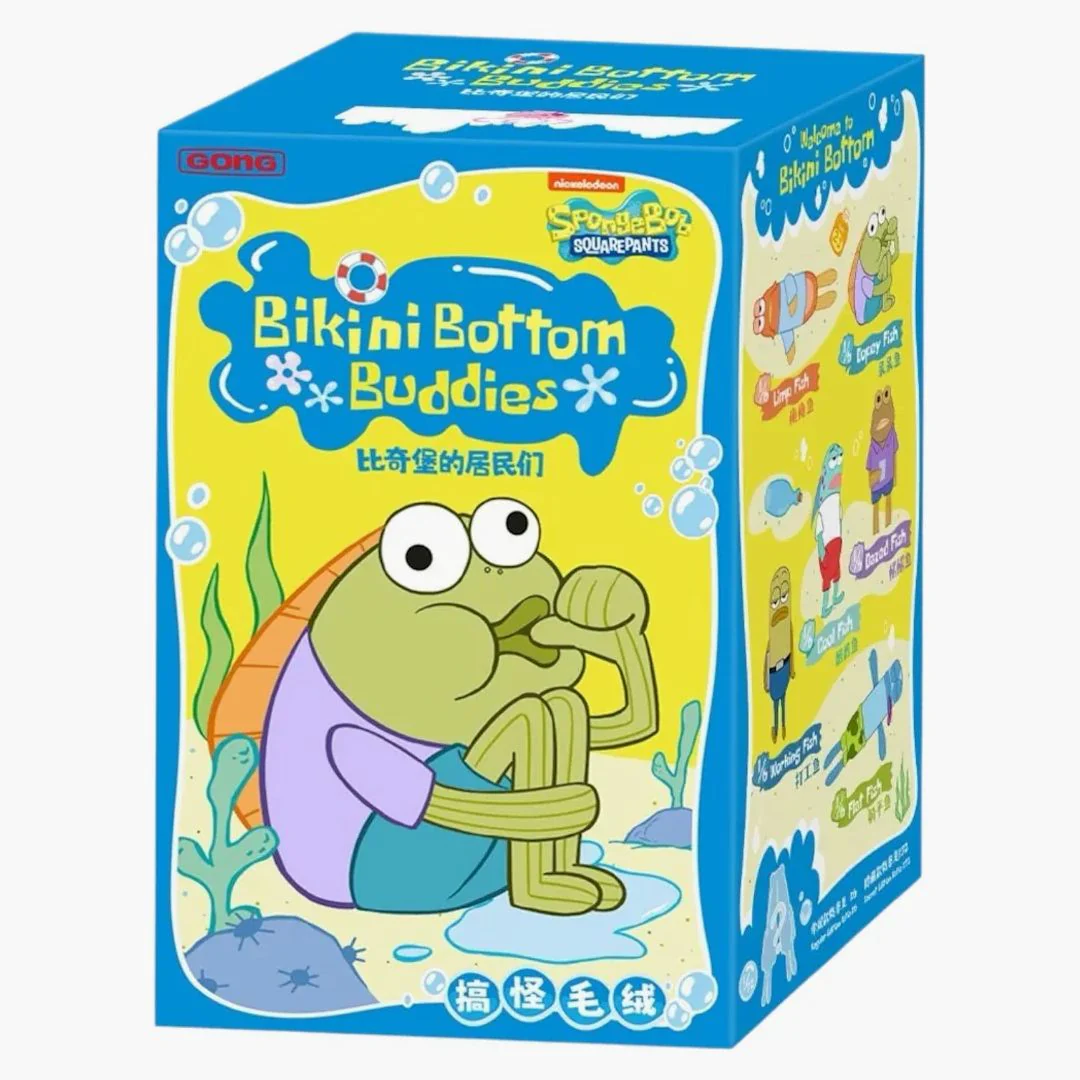 Pop Mart Spongebob Squarepants Bikini Bottom Buddies Whimsical Plush Single Blind Box
