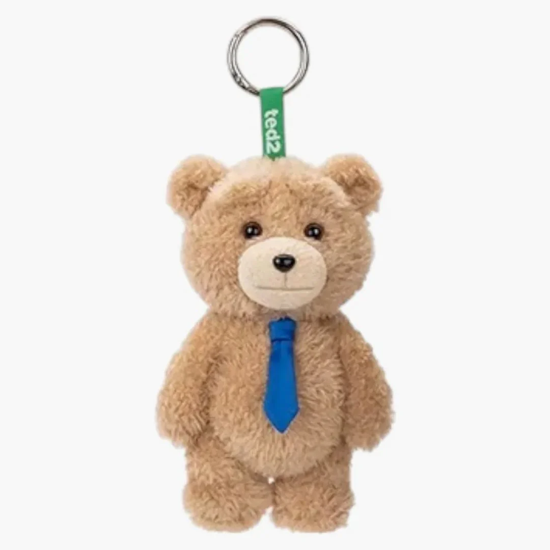 Pop Mart Ted2 Teddy Bear Action Series Necktie Bear Plush Pendant