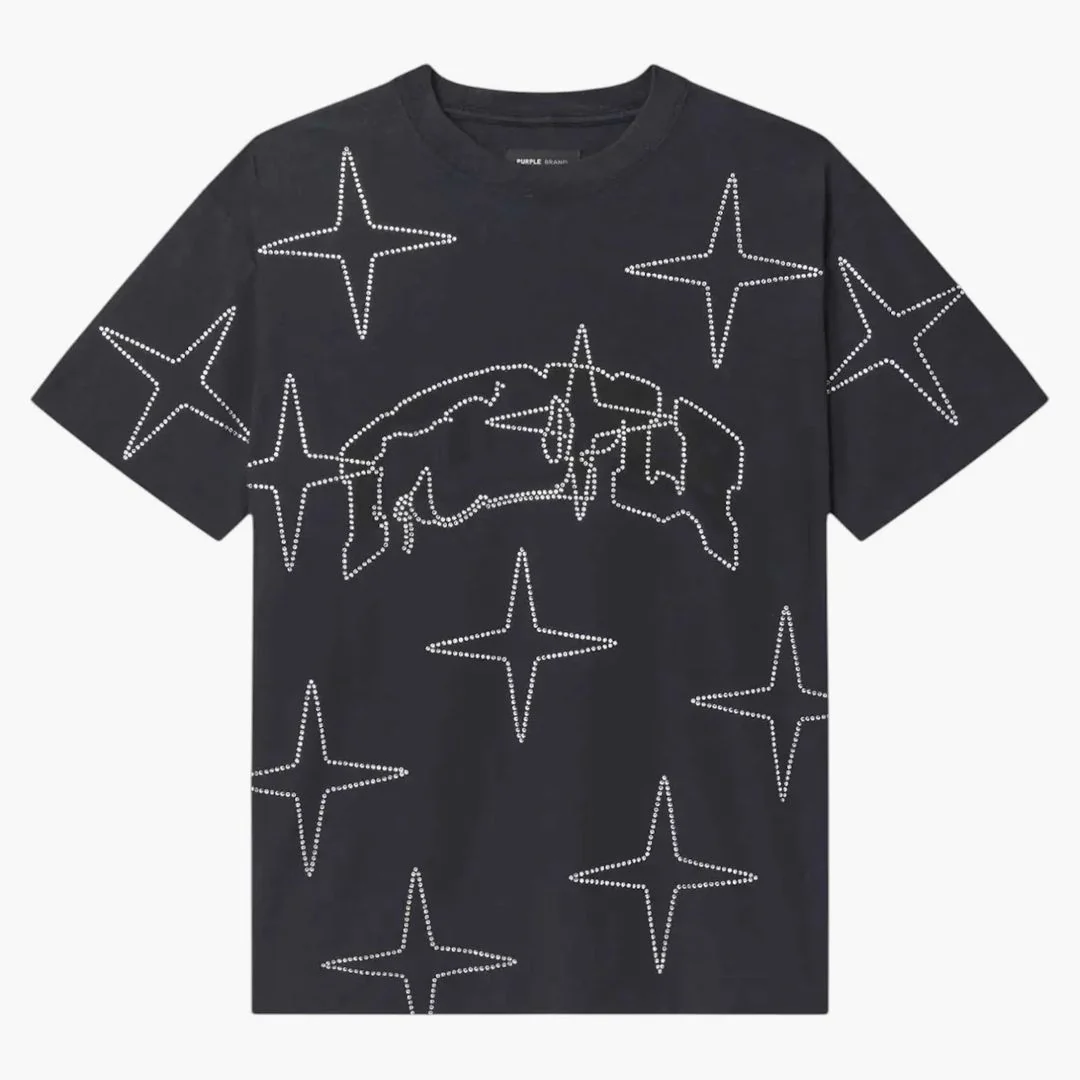 Purple Brand Textured Ss Tee Black Beauty Tee Black