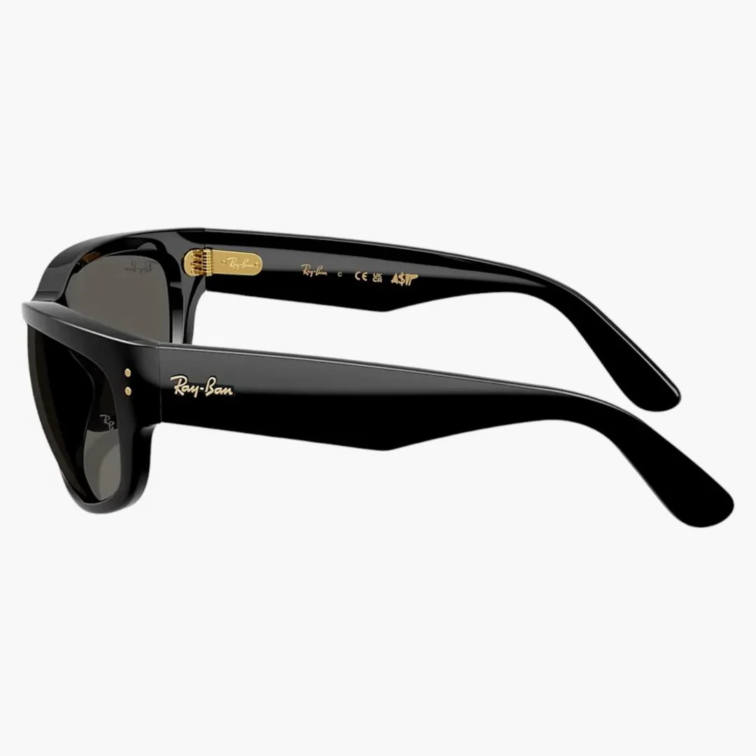 Ray-ban X A$ap Rocky Mega Balorama Blacked Out Collection Sunglasses Black Dark Grey (rb2289 6826j5 63-19) - Image 3