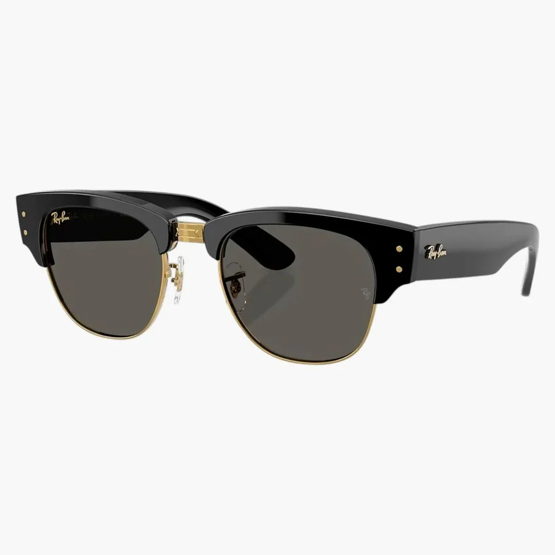 Ray-ban X A$ap Rocky Mega Clubmaster Blacked Out Collection Sunglasses Black Dark Grey (rb0316s 6826j5 53-21) - Image 2