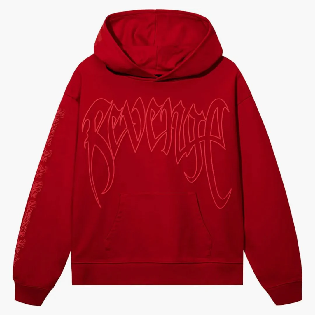 Revenge Xxxtentacion Kill Outline Hoodie Red/red