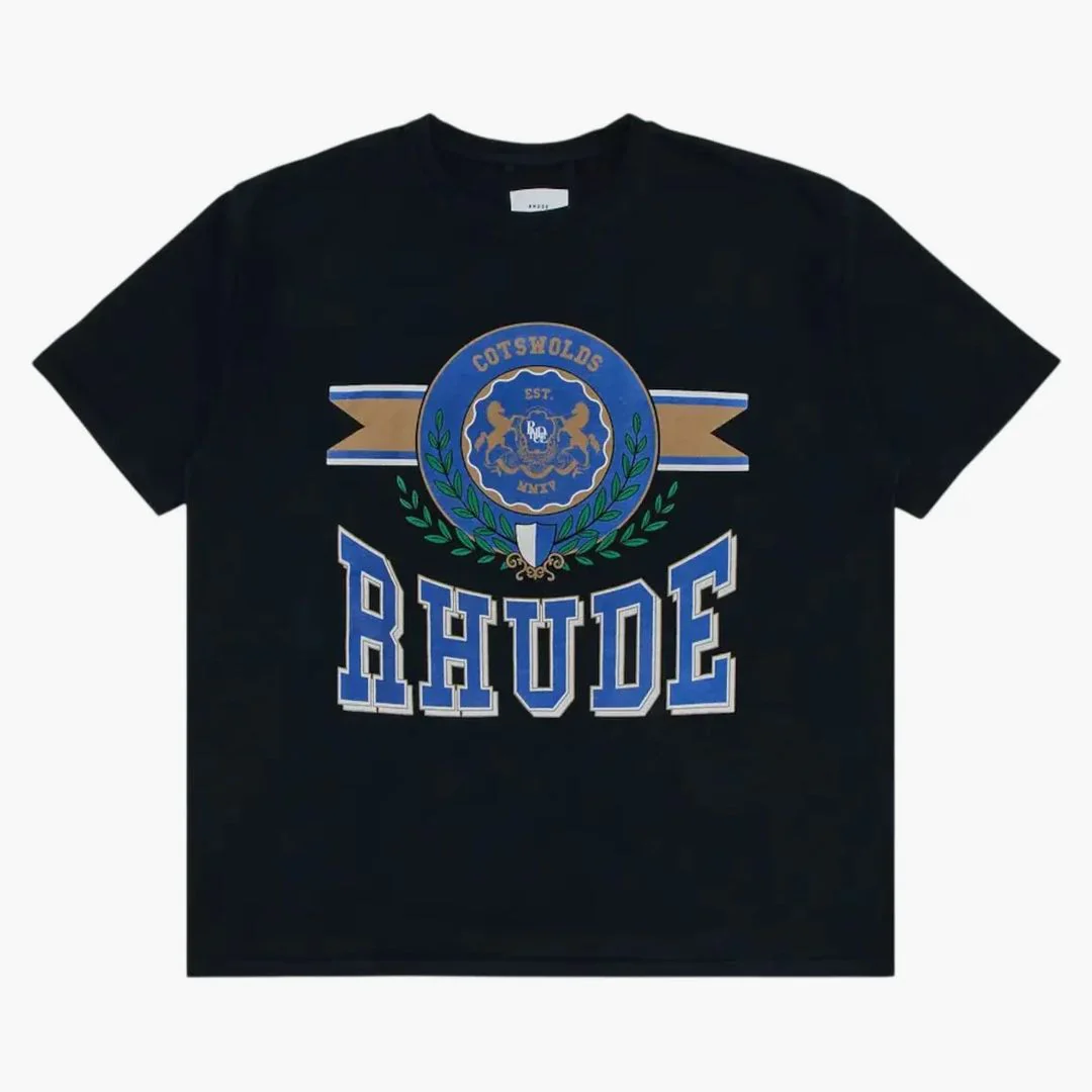 Rhude Cotswold Crest T-shirt Vintage Black