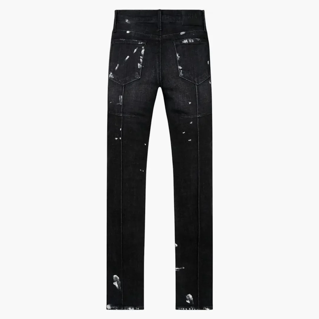 Rta Clayton Distressed Charcoal Paint Jean Black - Image 2