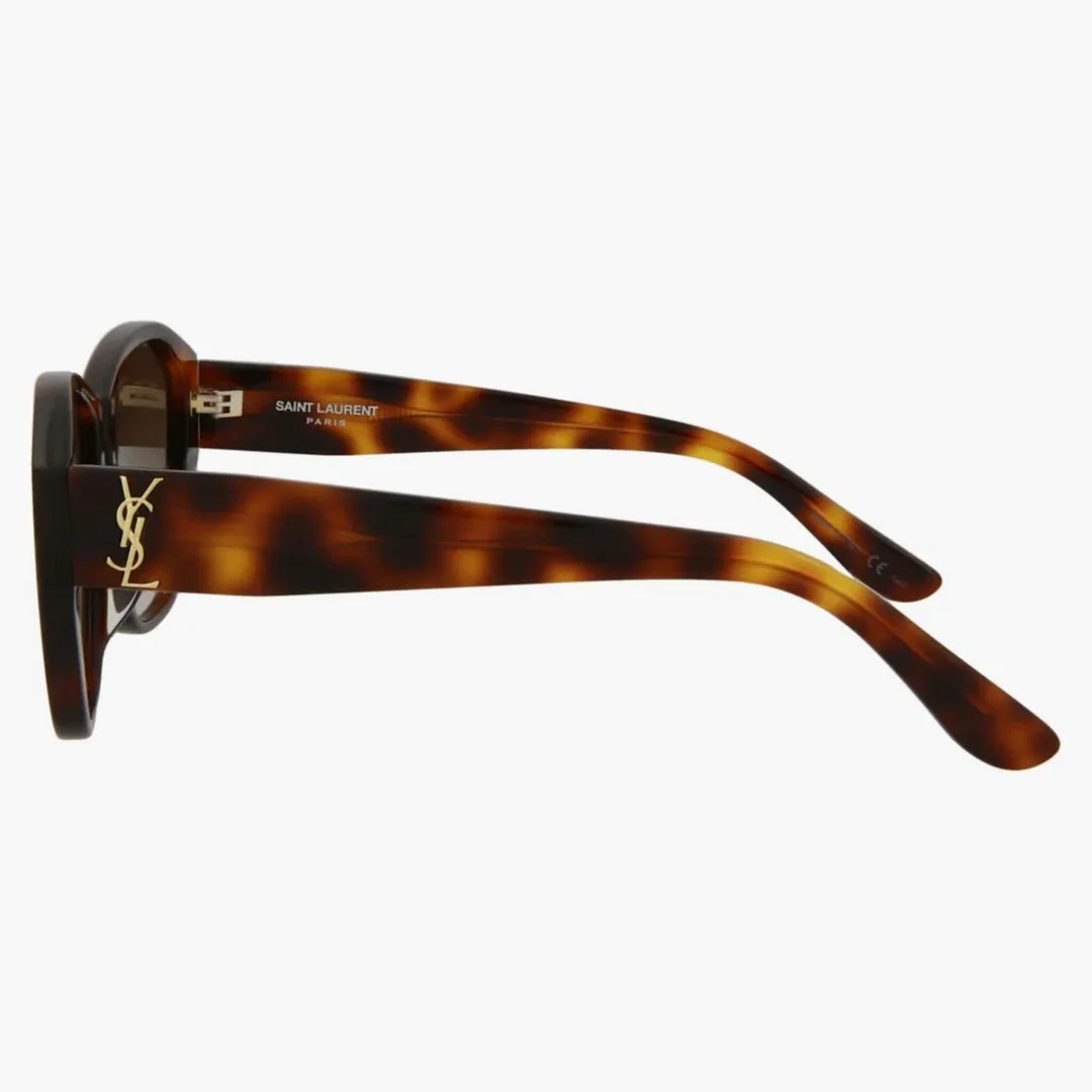 Saint Laurent Round-frame Acetate Sunglasses Brown Brown (slm8f-30001590-003) - Image 3