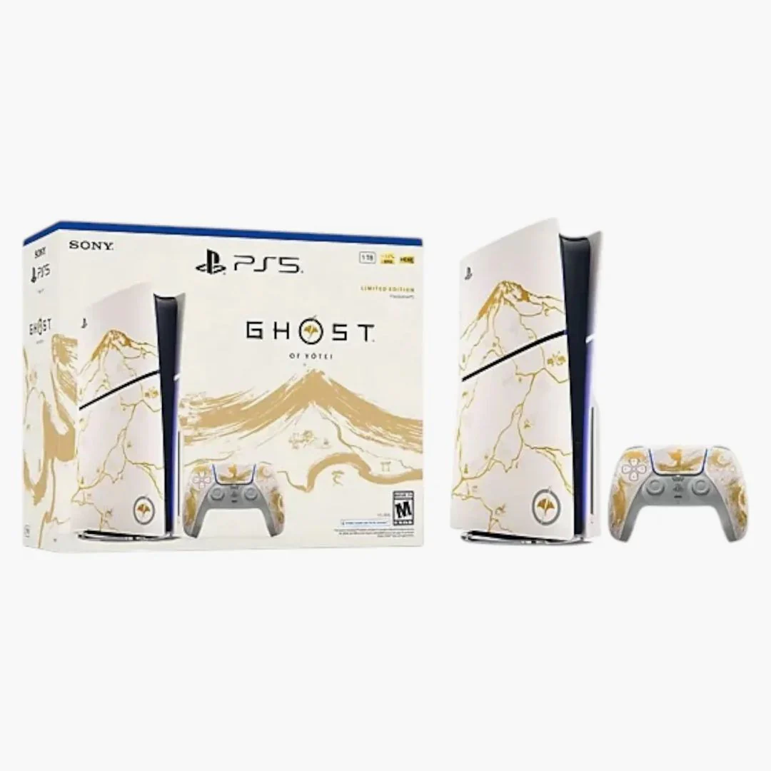 Sony Playstation 5 Ps5 Slim Ultra Hd Ghost Of Yotei Gold Limited Edition Bundle - Image 2