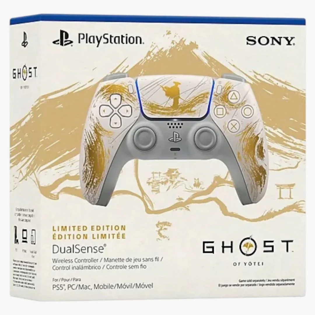 Sony Playstation Ps5 Dualsense Ghost Of Yotei Gold Limited Edition - Image 2
