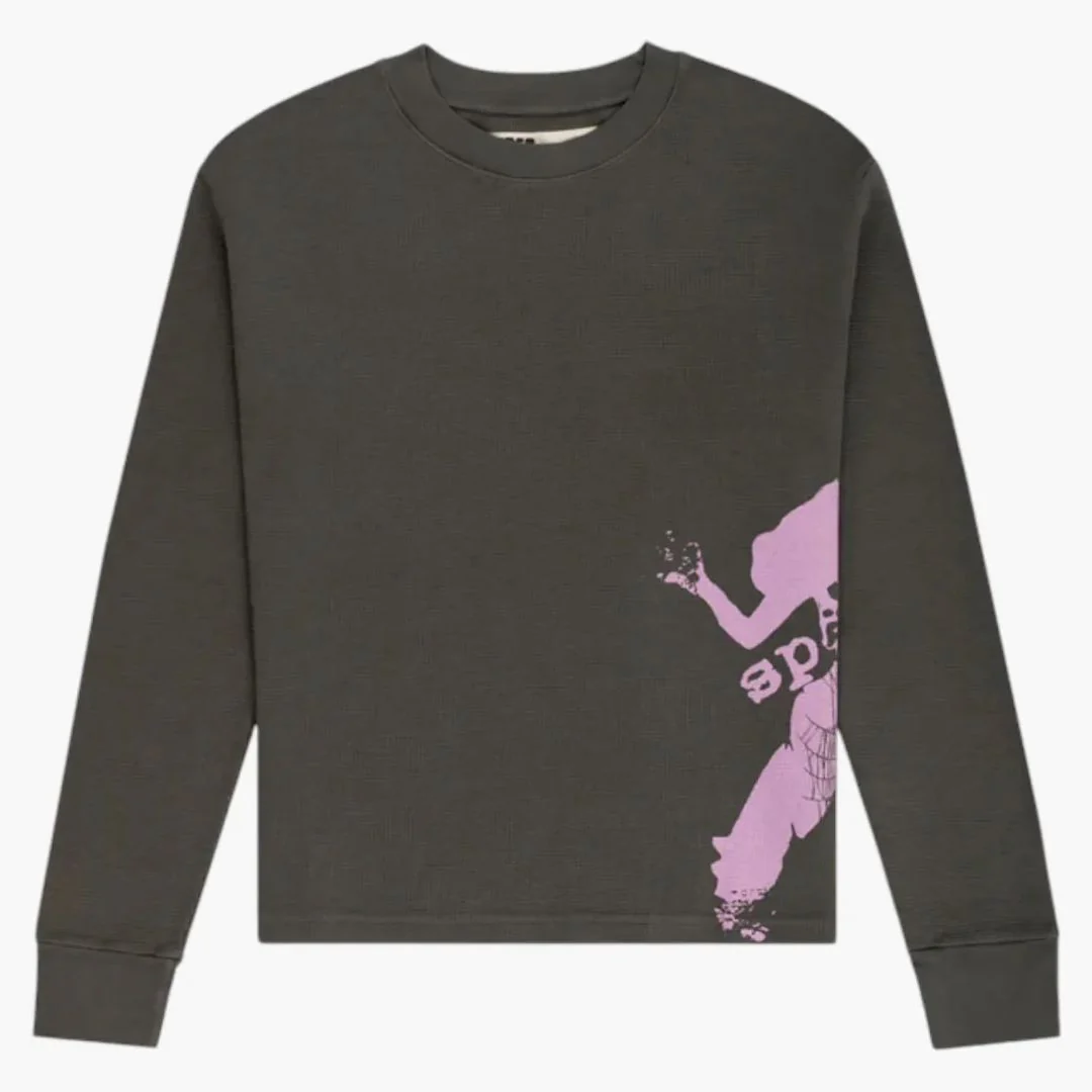 Sp5der 5ex Girl Thermal L/s Tee Dark Grey