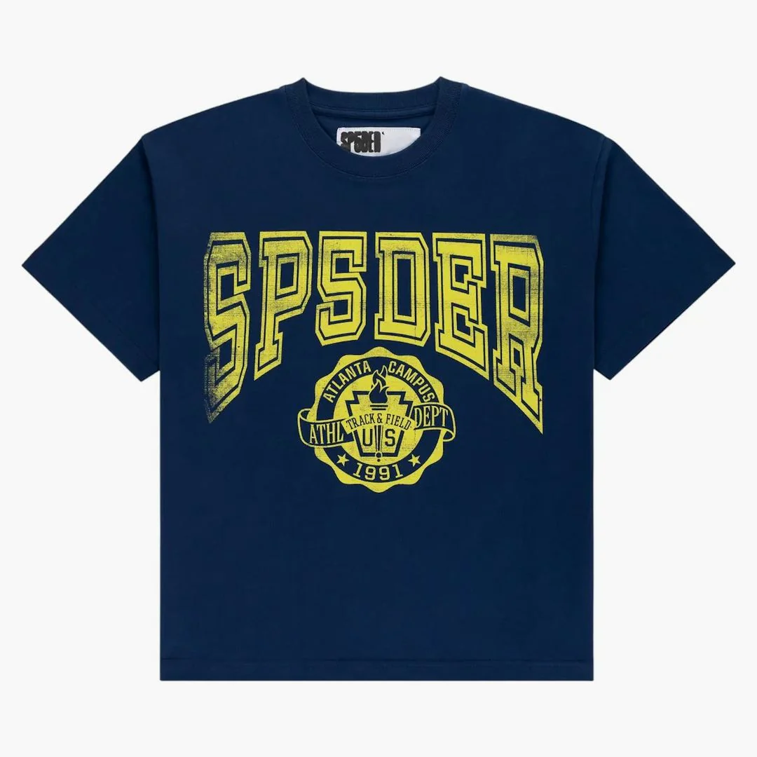 Sp5der Campus Tee Dark Navy