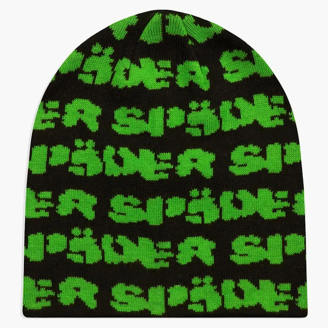 Sp5der Fuzzy Logo Skully Black
