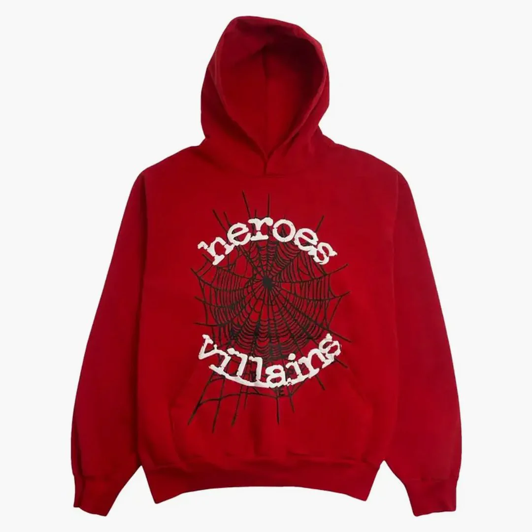 Sp5der Metro Booming Hoodie Red