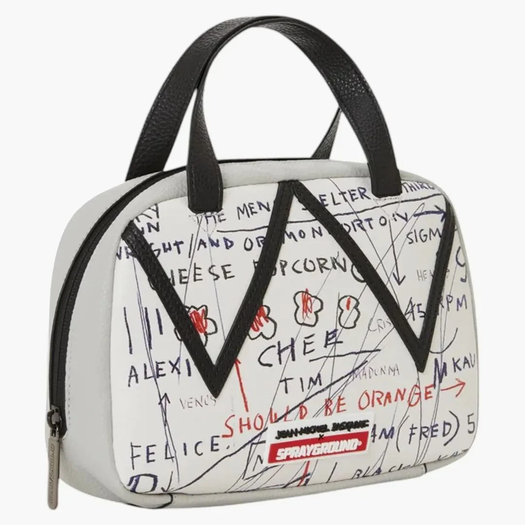 Sprayground Official Basquiat Untitled (cheese Popcorn) 1983 Handbag Multicolor