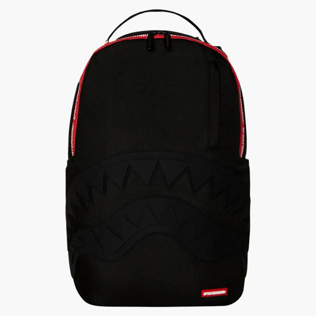 Sprayground Printed Zipper Shark Dlxr Backpack Black - Image 3