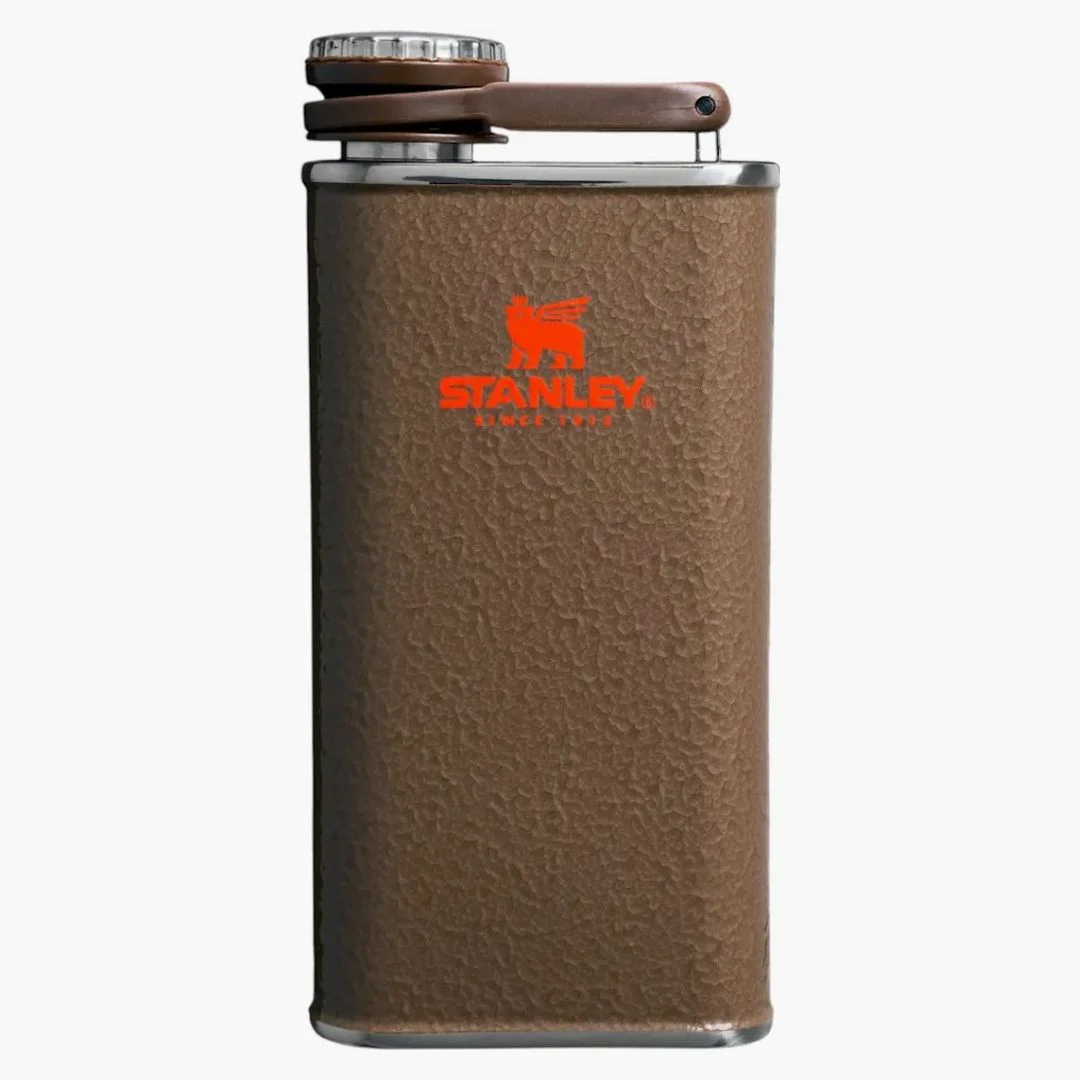 Stanley X The Post Malone Easy Fill 8oz Flask Post Malone Hammertone Coyote Brown