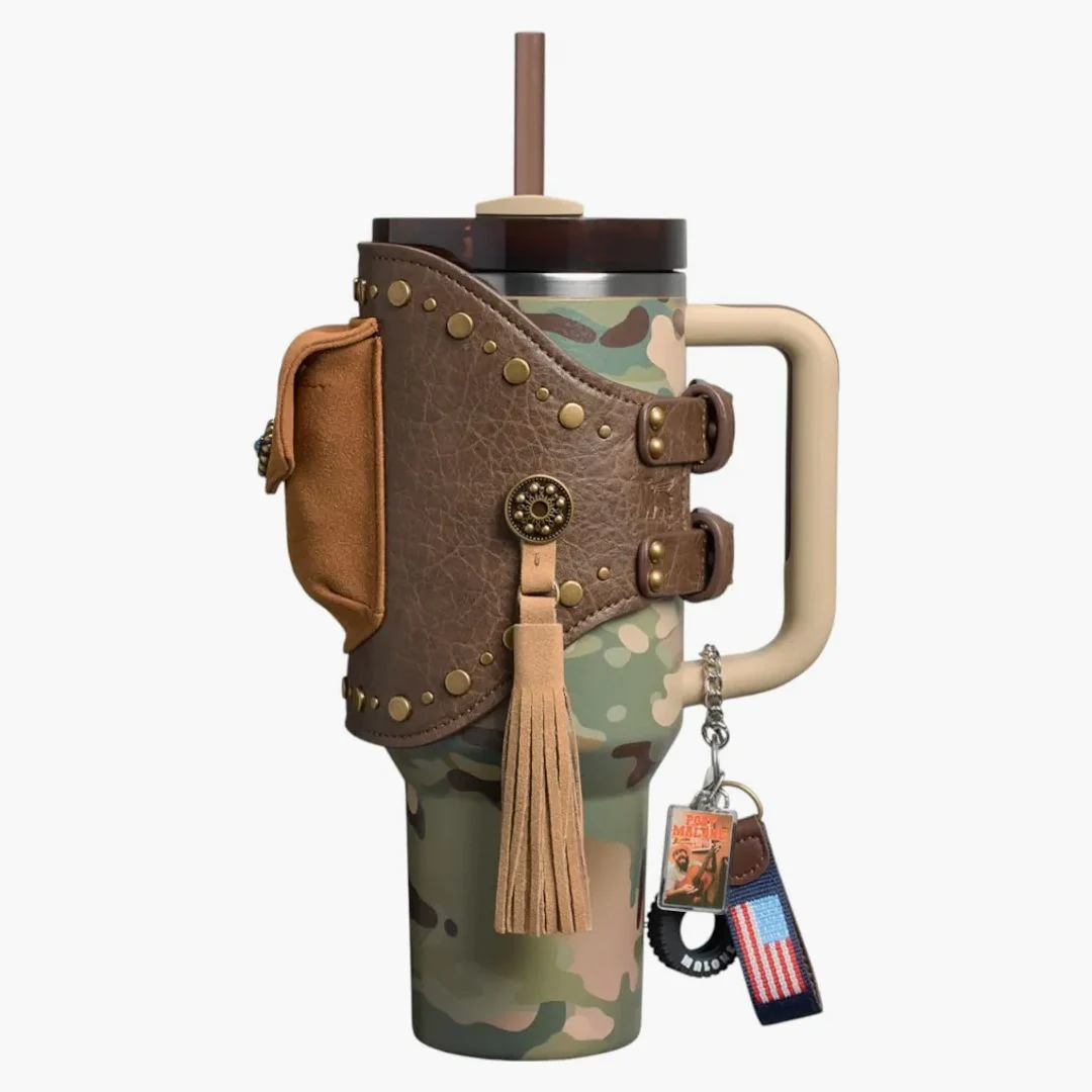 Stanley X The Post Malone Flowstate Quencher 40oz Tumbler With Pouch Belt Post Malone Multicam