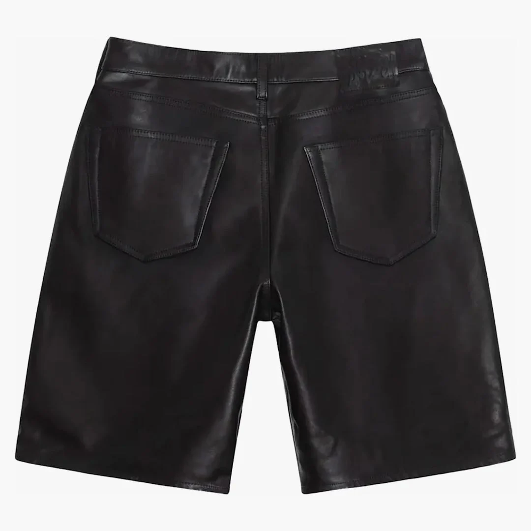 Stussy Big Ol' Leather Short Black - Image 2