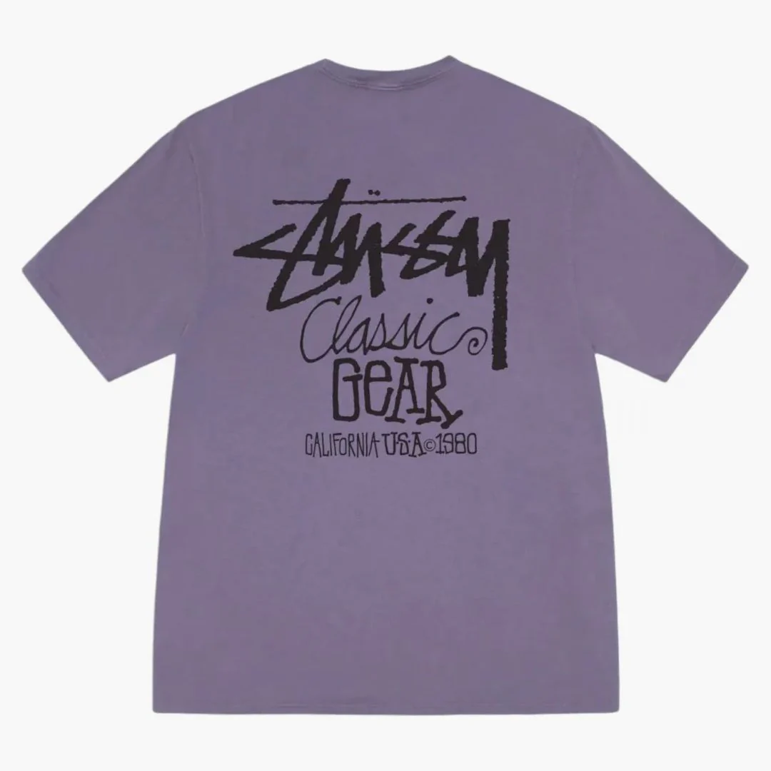 Stussy Classic Gear Pig. Dyed Tee Grape - Image 2
