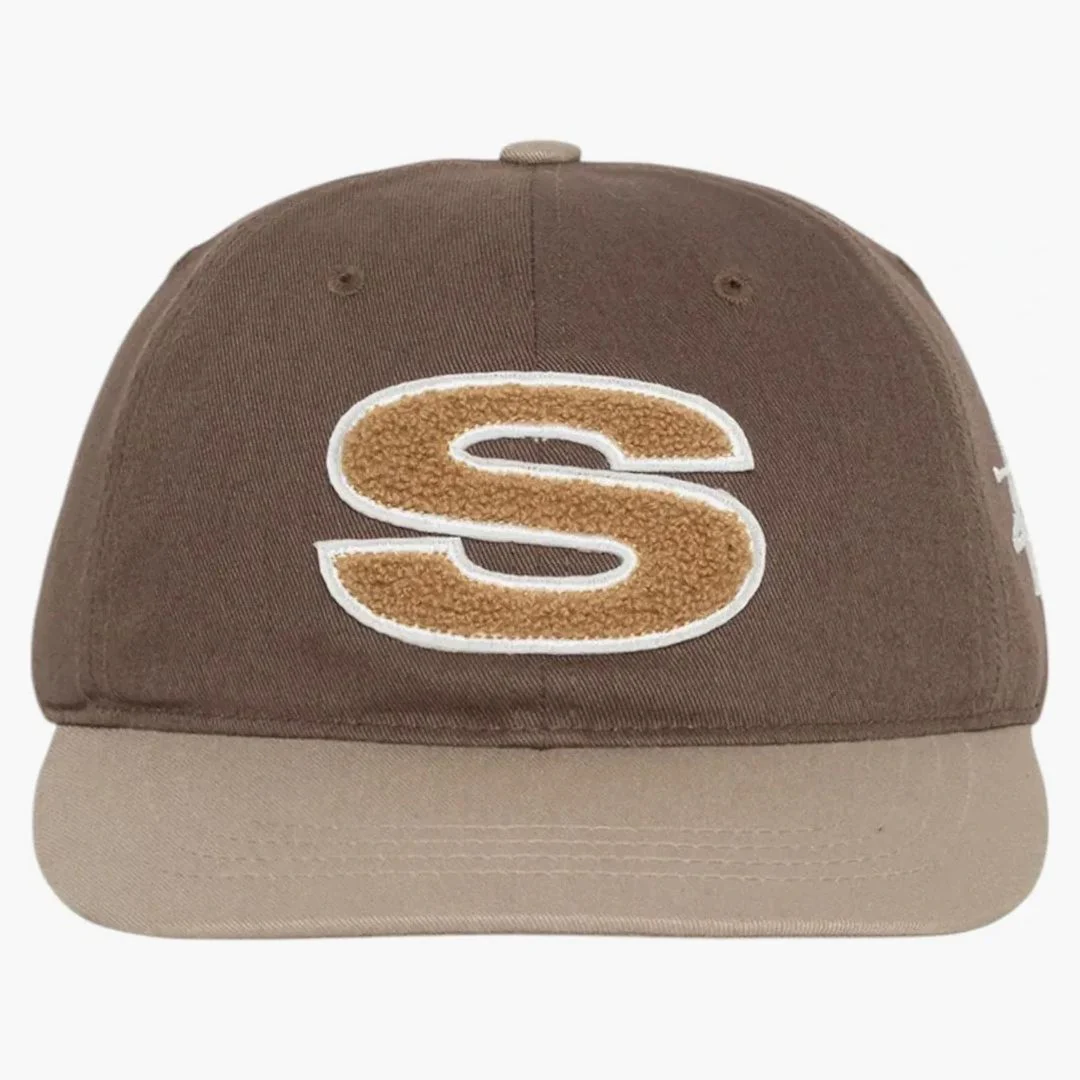 Stussy Low Pro Chenille S Strapback Hat Brown - Image 2