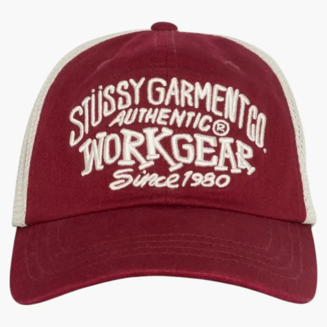 Stussy Low Profile Workgear Strapback Wine