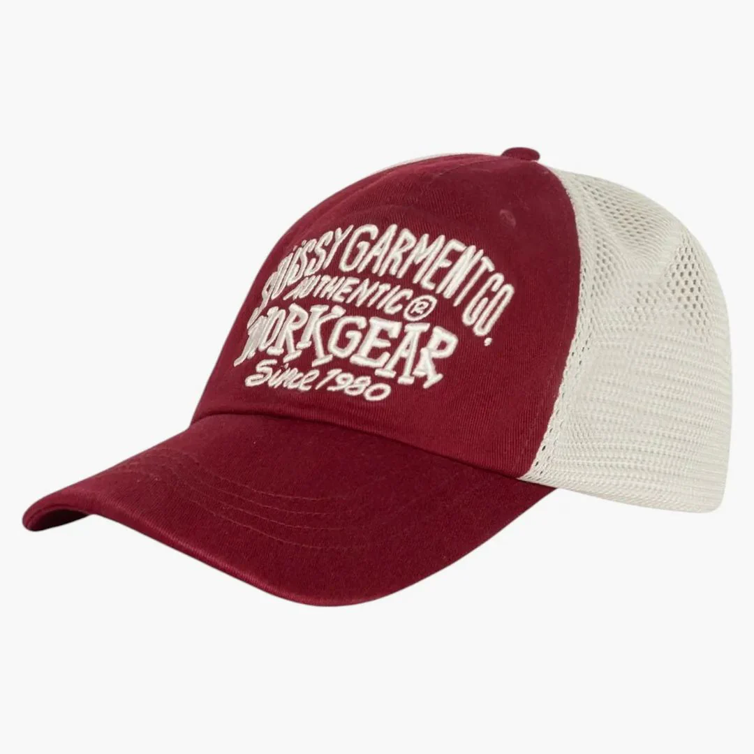 Stussy Low Profile Workgear Strapback Wine - Image 2