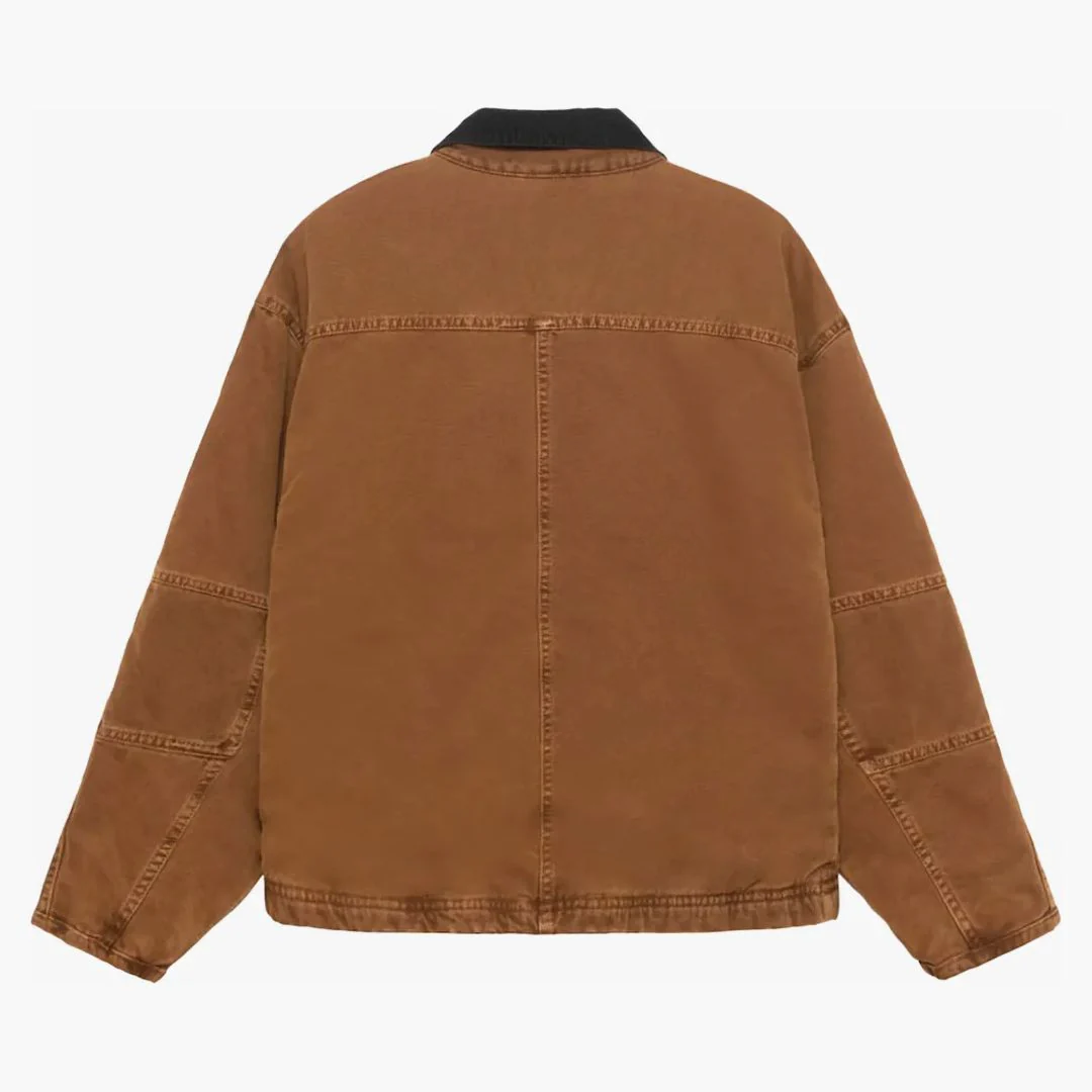 Stussy Washed Canvas Shop Jacket Bronze - Image 2