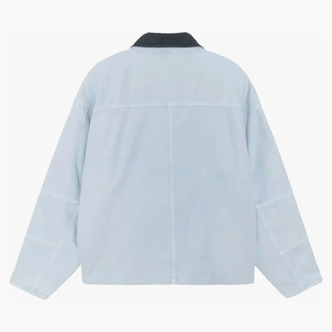 Stussy Washed Canvas Shop Jacket Light Blue - Image 2