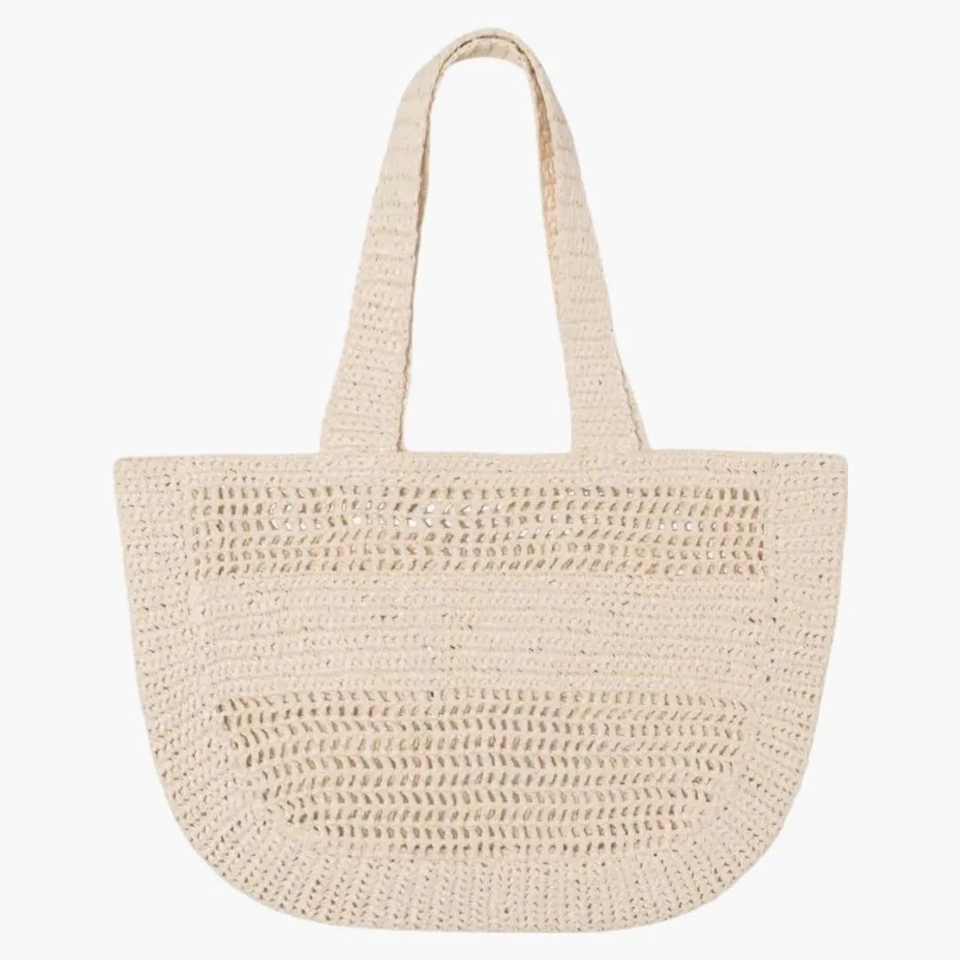 Stussy Woven Tote Bag Ivory - Image 2