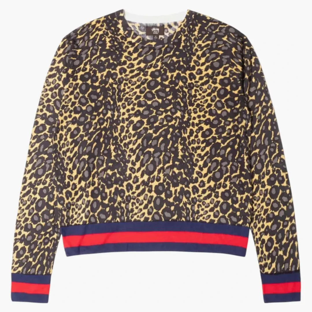 Stussy X Wales Bonner Leopard Sweater Golden - Image 2